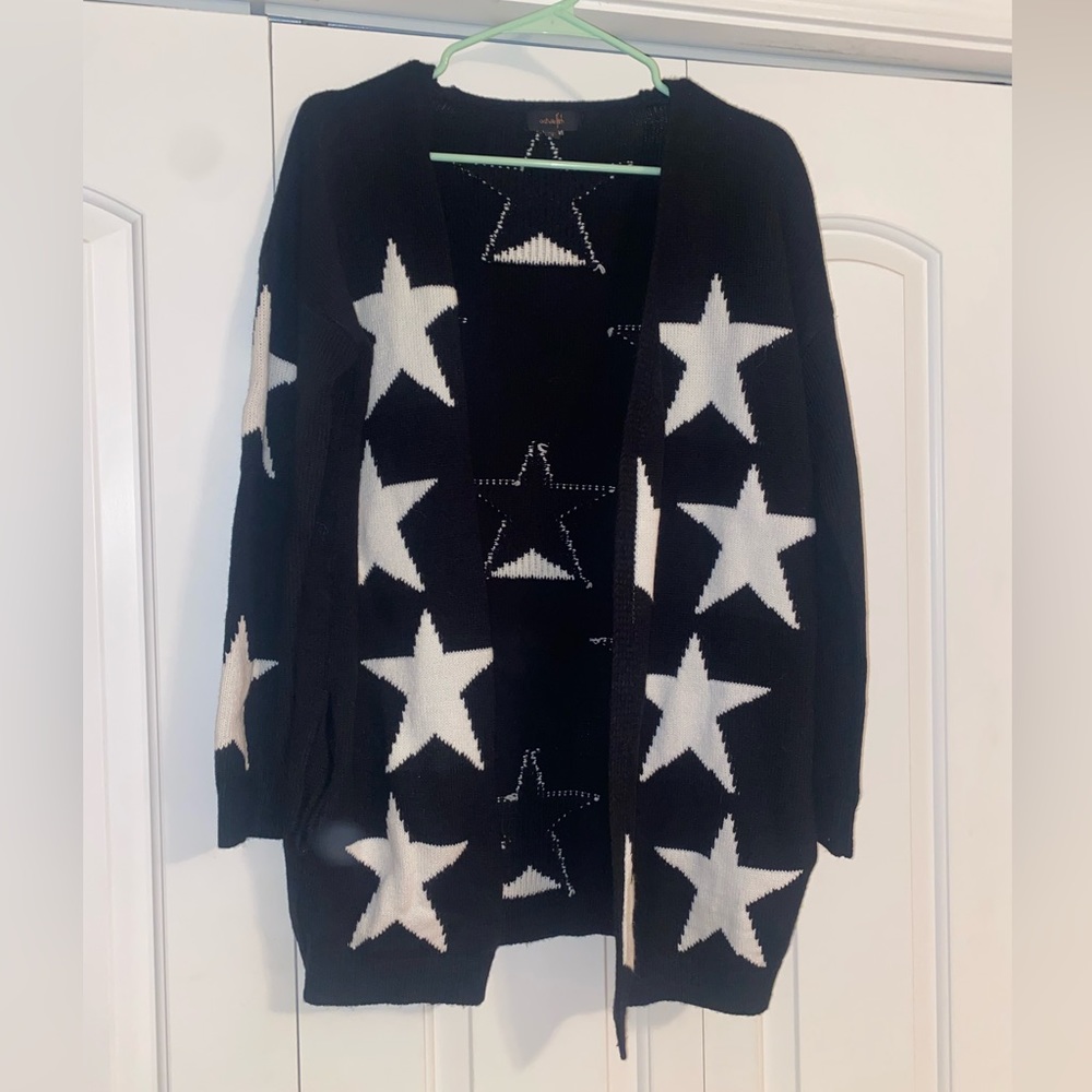 Black and White Star Cardigan